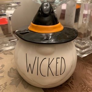 Rae Dunn wicked gnome candle with witch hat